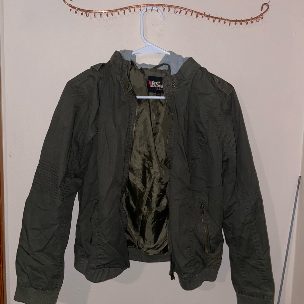 Green Hooded Jacket